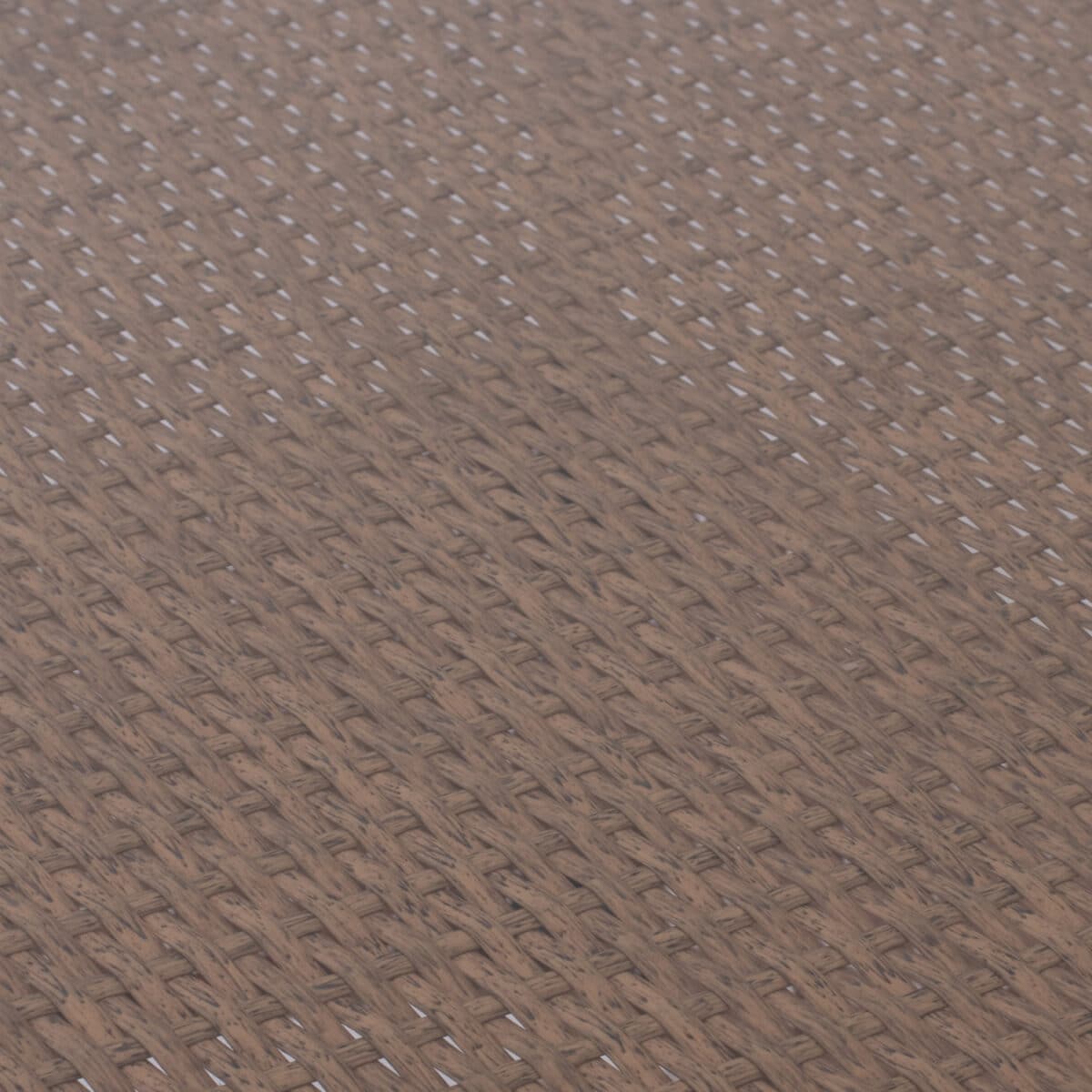 ΤΡΑΠΕΖΙ ΜΕΤΑΛΛΙΚΟ MILITARY RATTAN ΜΠΕΖ ΚΑΦΕ HM5141.32 120x70x75Υ εκ. - Image 8