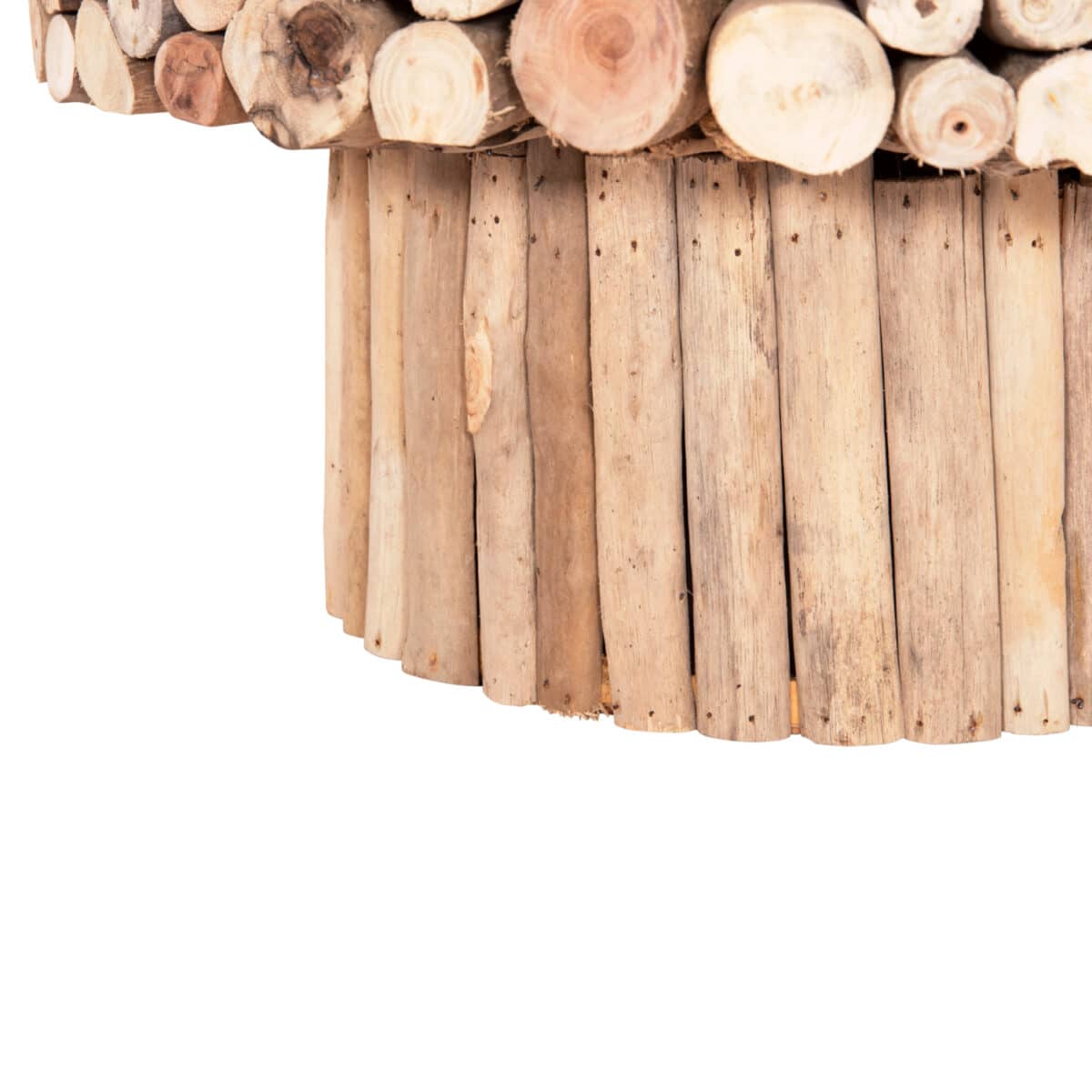 ΤΡΑΠΕΖΙ ΣΑΛΟΝΙΟΥ ΣΤΡΟΓΓΥΛΟ SPARROW HM9963 DRIFTWOOD--ΓΥΑΛΙ Φ65x51,5Υεκ. - Image 5