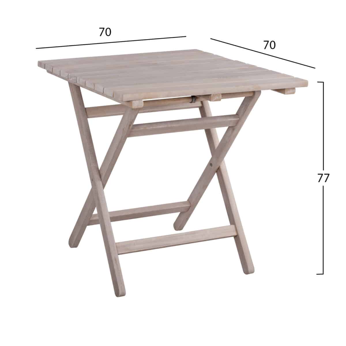 ΤΡΑΠΕΖΙ ΣΚΗΝΟΘΕΤΗ ΛΗΜΝΟΣ 70Χ70 CHALK FINISH ΛΕΥΚΟ ΕΜΠΟΤΙΣΜΟΥ HM5648.03 - Image 2