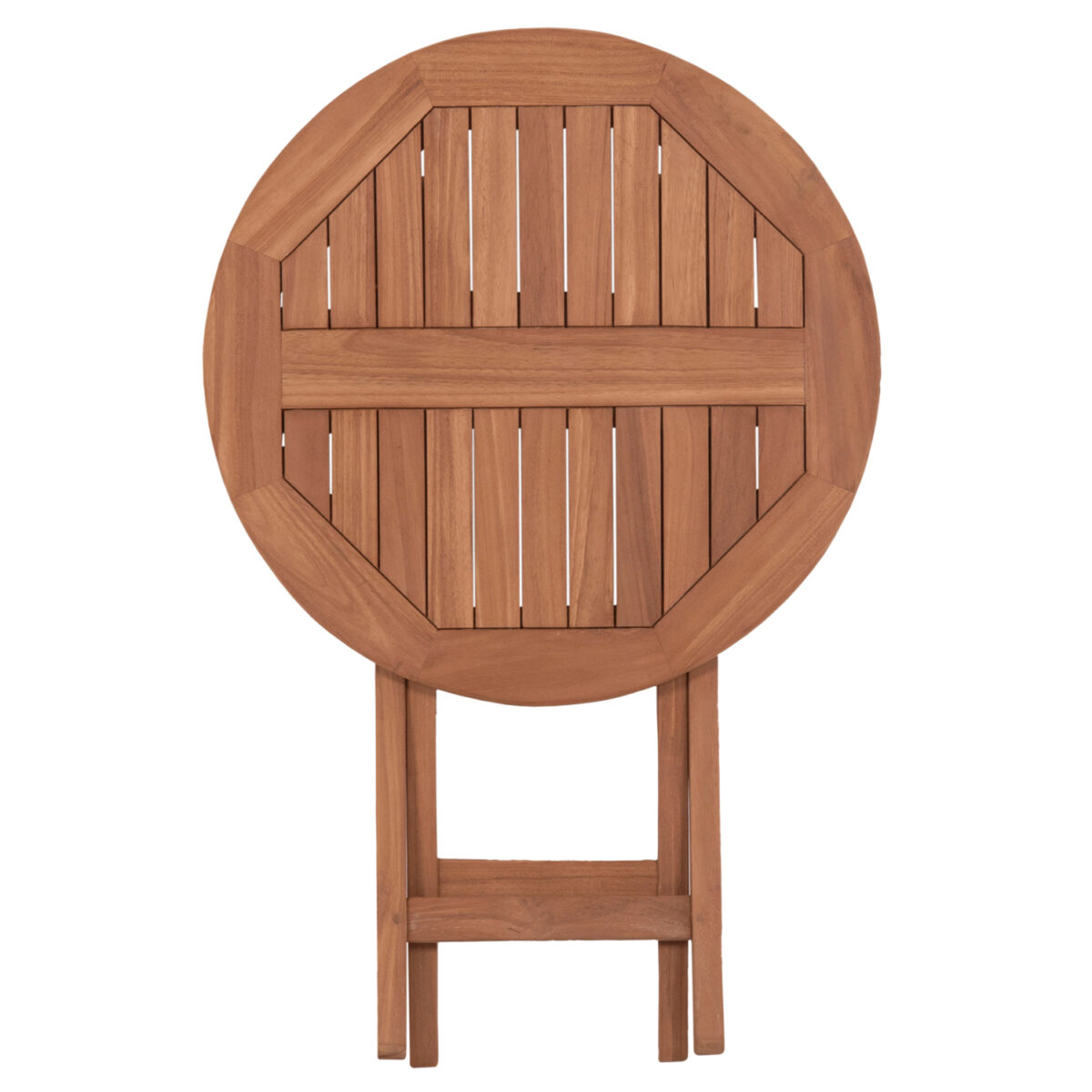 ΤΡΑΠΕΖΙ ΣΚΗΝΟΘΕΤΗ ΣΤΡΟΓΓΥΛΟ ERIS HM18119 ΞΥΛΟ TEAK--ΦΥΣΙΚΟ Φ60x75Υεκ. - Image 6