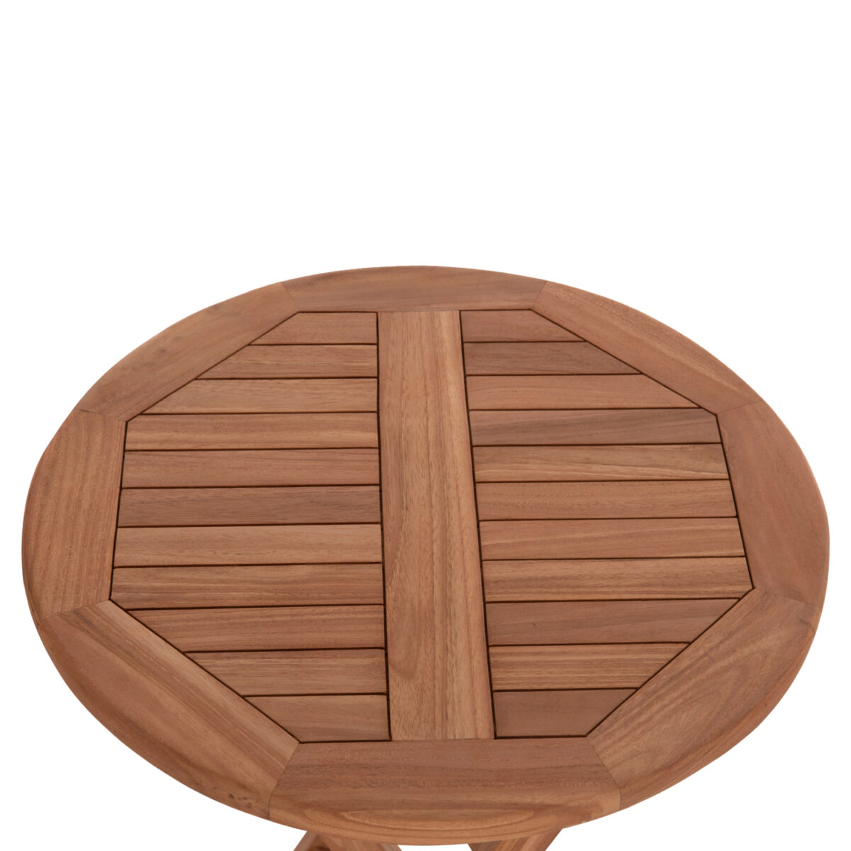 ΤΡΑΠΕΖΙ ΣΚΗΝΟΘΕΤΗ ΣΤΡΟΓΓΥΛΟ ERIS HM18119 ΞΥΛΟ TEAK--ΦΥΣΙΚΟ Φ60x75Υεκ. - Image 7