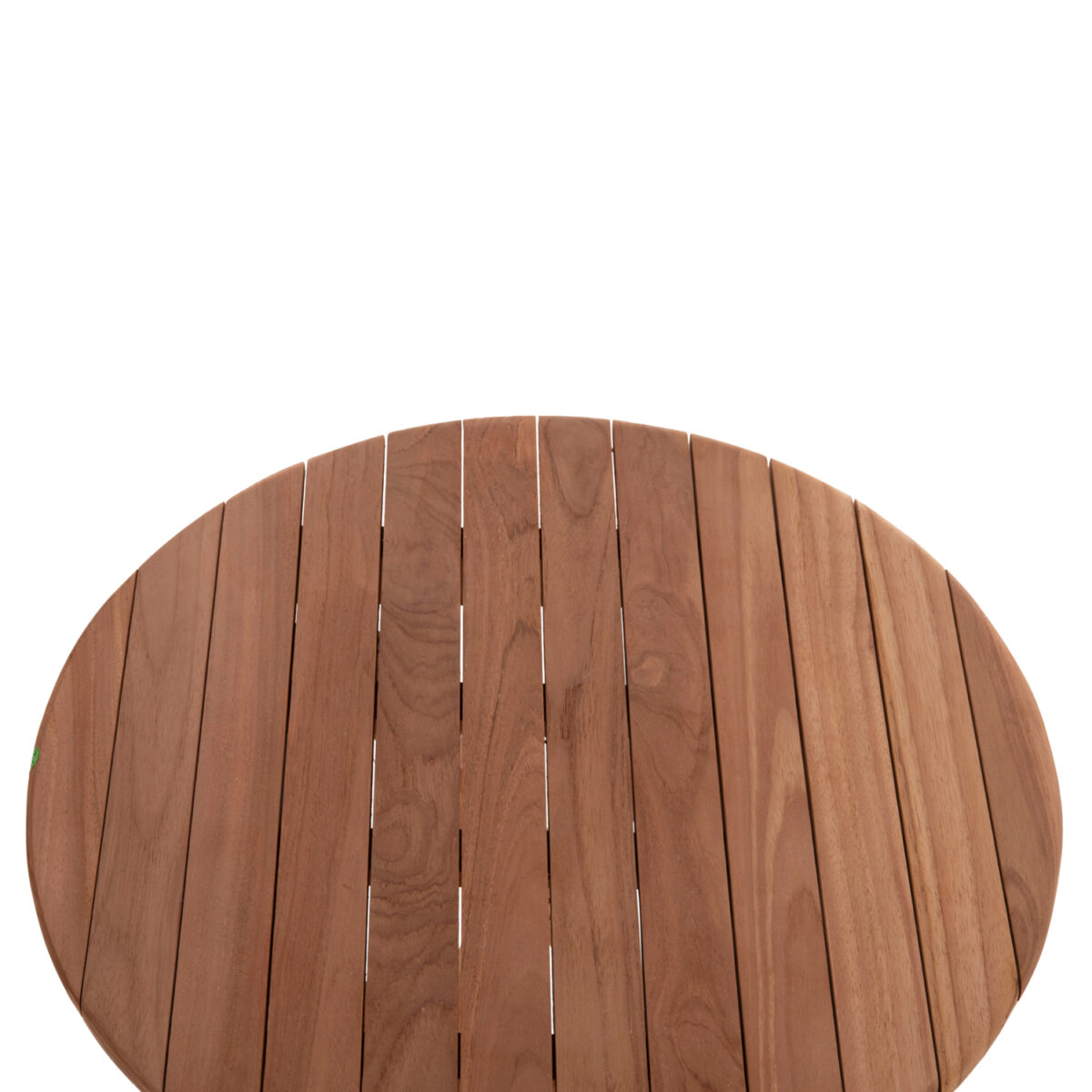 ΤΡΑΠΕΖΙ ΣΚΗΝΟΘΕΤΗ ΣΤΡΟΓΓΥΛΟ HEIDEL HM18120 ΞΥΛΟ TEAK--ΦΥΣΙΚΟ Φ60x75Υεκ. - Image 7