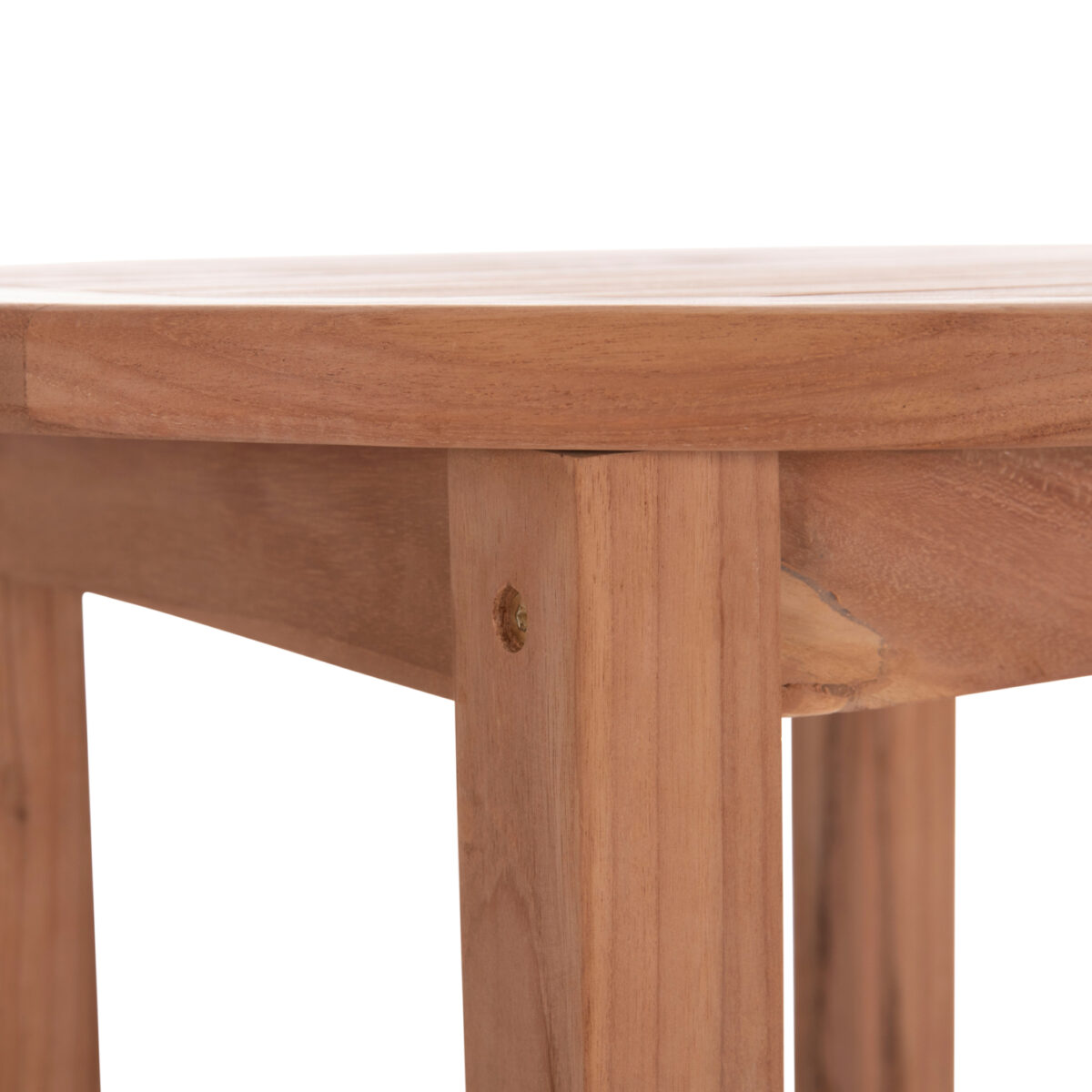 ΤΡΑΠΕΖΙ/ΣΤΑΝΤ ΜΠΑΡ ΣΤΡΟΓΓΥΛΟ PRESSCOT HM18114 ΞΥΛΟ TEAK--ΦΥΣΙΚΟ Φ60x105Υεκ. - Image 9