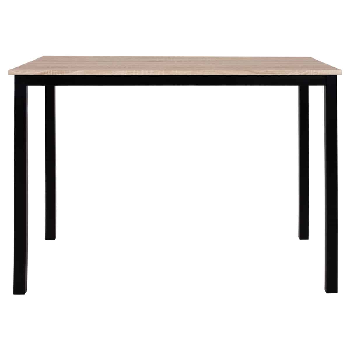 trapezi-trapezarias-fb98332-110x70ch76-s-2 ΤΡΑΠΕΖΙ ΤΡΑΠΕΖΑΡΙΑΣ PANYA HM8332, 110X70Χ76 SONOMA, ΜΑΥΡΑ ΠΟΔΙΑ - Image 3