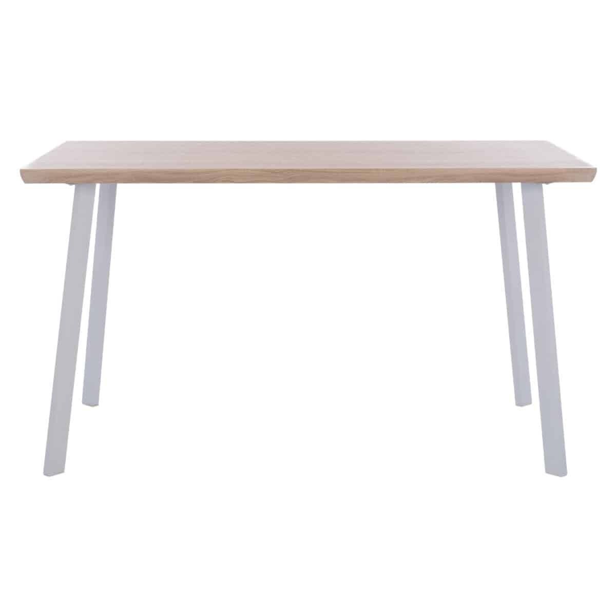 ΤΡΑΠΕΖΙ ΤΡΑΠΕΖΑΡΙΑΣ OFIRA 140X80 SONAMA ΜΕ ΛΕΥΚΑ ΠΟΔΙΑ HM8374.02 - Image 3