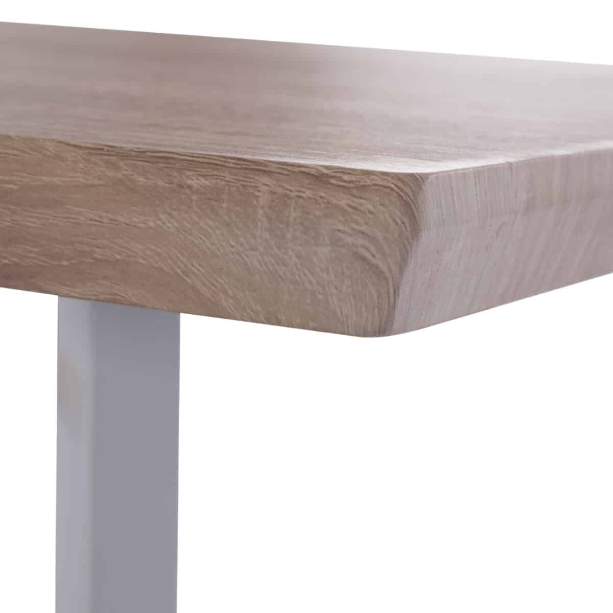 ΤΡΑΠΕΖΙ ΤΡΑΠΕΖΑΡΙΑΣ OFIRA 140X80 SONAMA ΜΕ ΛΕΥΚΑ ΠΟΔΙΑ HM8374.02 - Image 5