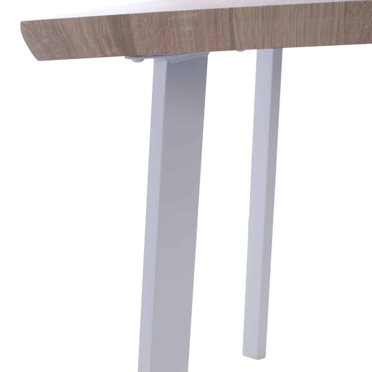 ΤΡΑΠΕΖΙ ΤΡΑΠΕΖΑΡΙΑΣ OFIRA 140X80 SONAMA ΜΕ ΛΕΥΚΑ ΠΟΔΙΑ HM8374.02 - Image 7