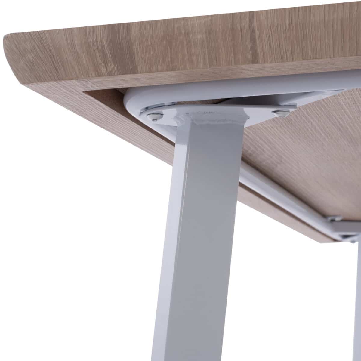 ΤΡΑΠΕΖΙ ΤΡΑΠΕΖΑΡΙΑΣ OFIRA 140X80 SONAMA ΜΕ ΛΕΥΚΑ ΠΟΔΙΑ HM8374.02 - Image 9