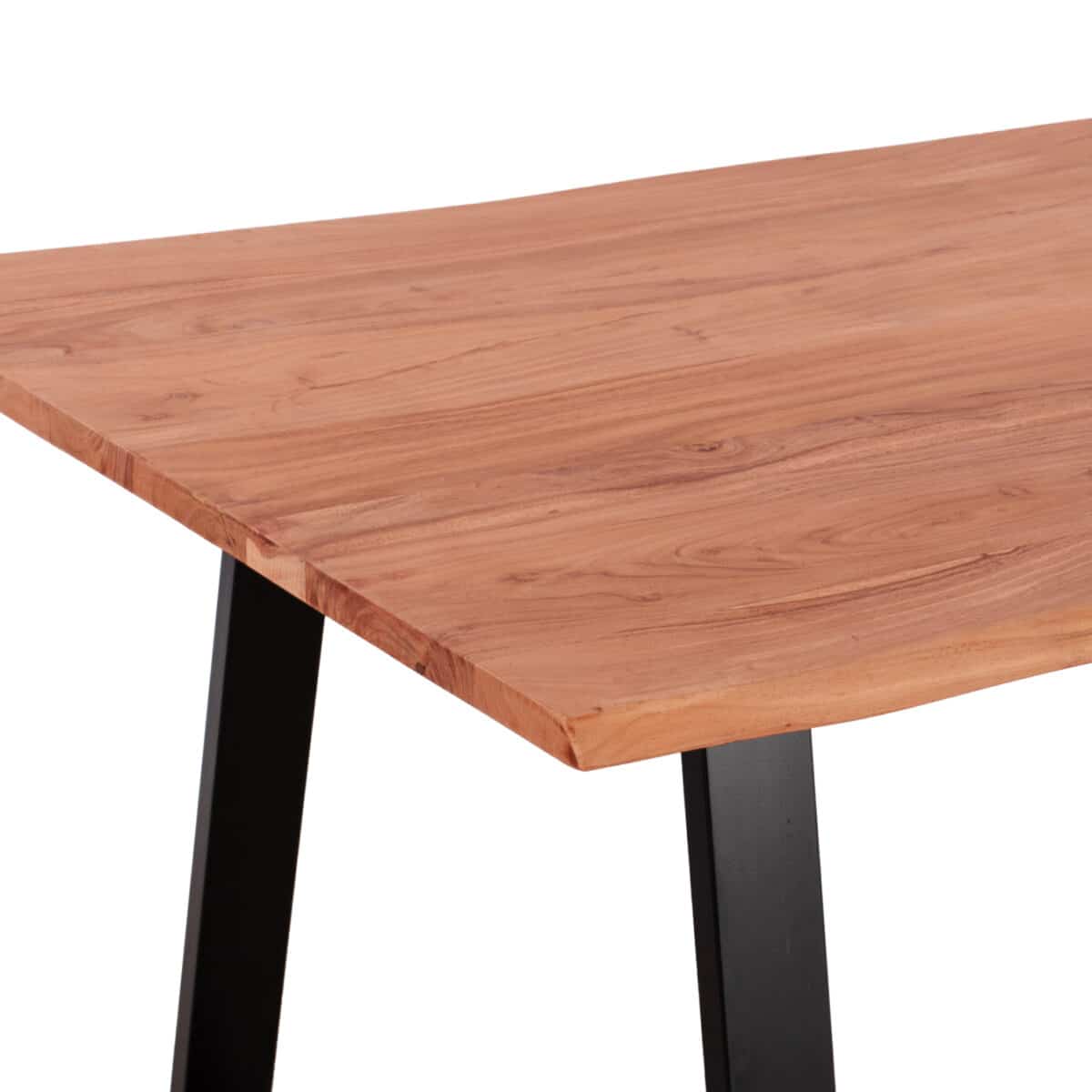 trapezi-trapezarias-slim-fb9850111-apo-m-4 ΤΡΑΠΕΖΙ ΤΡΑΠΕΖΑΡΙΑΣ SOFIA SLIM HM8501.11 ΑΠΟ ΜΑΣΙΦ ΞΥΛΟ ΑΚΑΚΙΑΣ 200x100x77Υ εκ. - Image 5