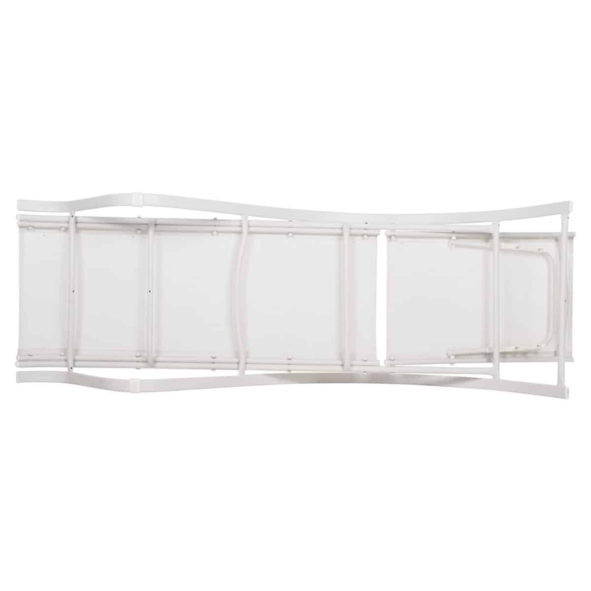 ΞΑΠΛΩΣΤΡΑ ΑΛΟΥΜΙΝΙΟΥ WAKANA  ΛΕΥΚΗ ΜΕ TEXTLINE ΛΕΥΚΟ HM5133.02 194x54-66x30 cm. - Image 5