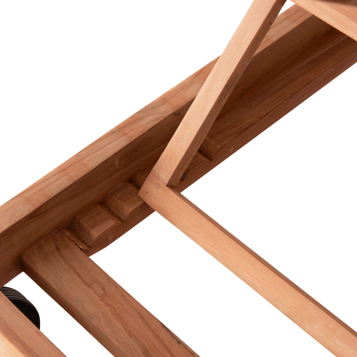 ΞΑΠΛΩΣΤΡΑ ΜΕ ΡΟΔΕΣ STELLANO HM6159 ΞΥΛΟ ΤΕΑΚ ΣΕ ΦΥΣΙΚΟ ΧΡΩΜΑ 200x65x31Υεκ. - Image 7