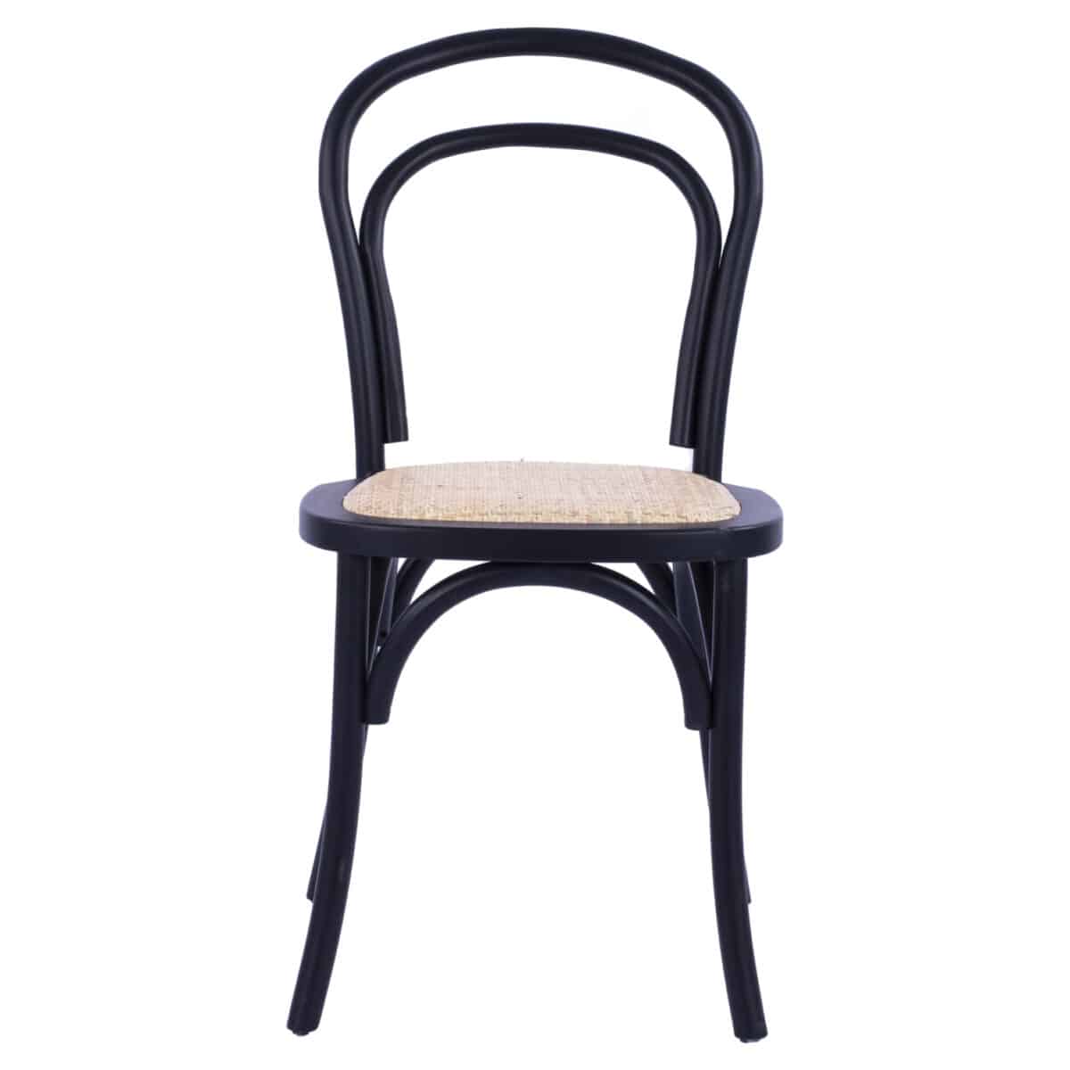 ΞΥΛΙΝΗ ΚΑΡΕΚΛΑ ΒΙΕΝΝΗΣ ALIYAH ΣΤΟΙΒΑΖΟΜΕΝΗ ΑΠΟ ΞΥΛΟ ΟΞΙΑΣ ΣΕ ΜΑΥΡΟ ΜΑΤ HM8644.02 45x54x89 cm - Image 3