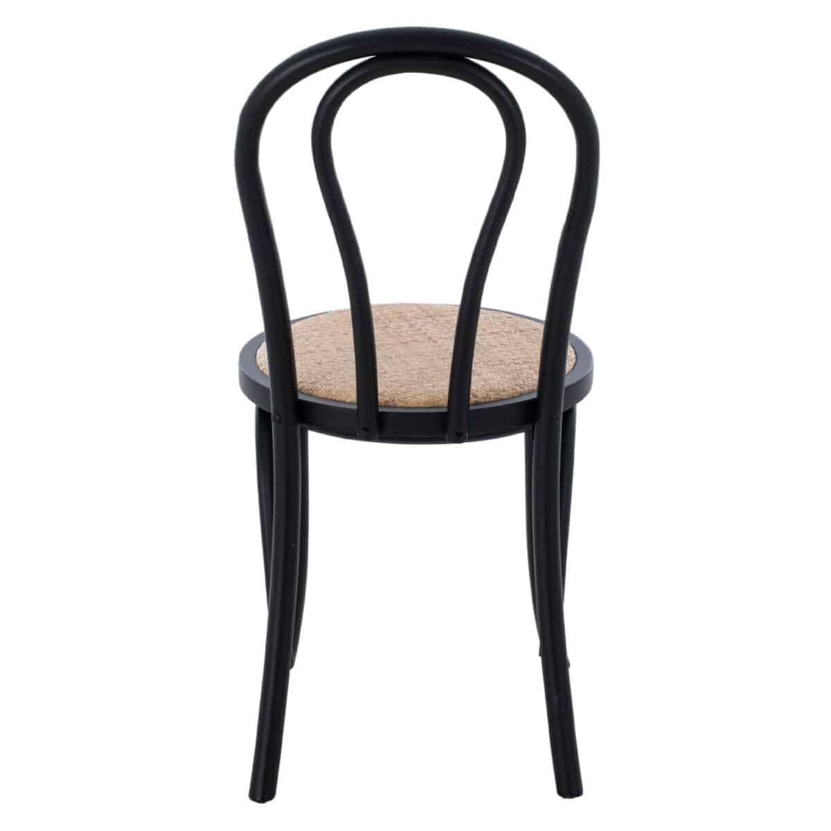 ΞΥΛΙΝΗ ΚΑΡΕΚΛΑ MONTREAL ΤΥΠΟΥ ΒΙΕΝΝΗΣ HM8914.02 ΑΠΟ ΞΥΛΟ ΟΞΙΑΣ ΣΕ ΧΡΩΜΑ ΜΑΥΡΟ 40x40x87Υ εκ. - Image 6