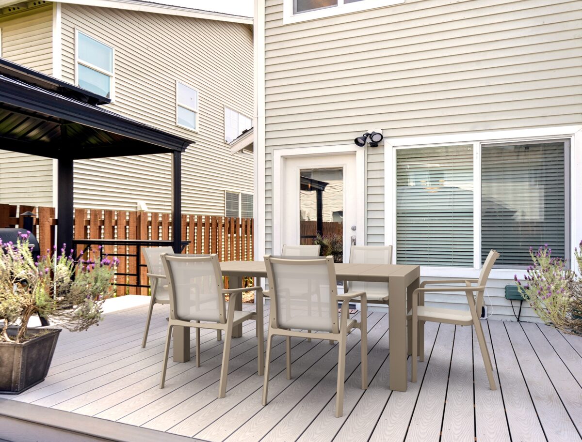 Σετ Τραπεζαρίας 7τμχ Vegas Pacific Taupe 100X180/220Χ75εκ. - Image 1