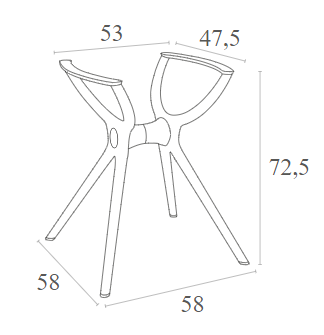 0010561 AIR ΒΑΣΗ TAUPE SMALL 58X58X72,5εκ. ΠΟΛ/ΝΙΟΥ - Image 4