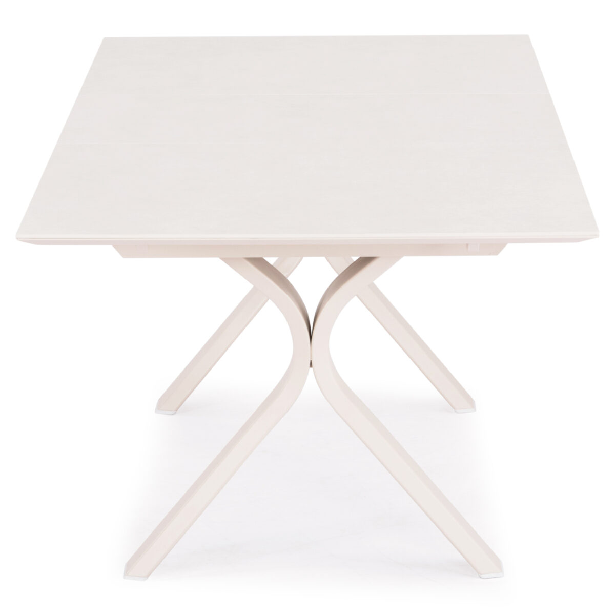 ΕΠΕΚΤΕΙΝΟΜΕΝΟ ΤΡΑΠΕΖΙ ANDROMEDA (S) SM6183 ΕΚΡΟΥ ΑΛΟΥΜΙΝΙΟ-SINTERED STONE TOP 180 έως 240x100x76,5Υ - Image 4