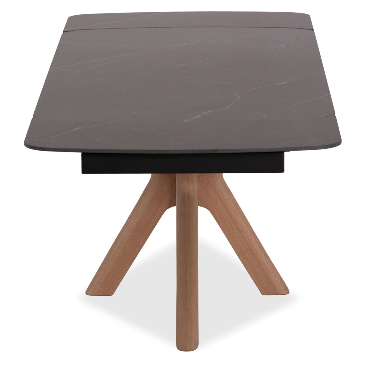 ΤΡΑΠΕΖΙ ΕΠΕΚΤΕΙΝΟΜΕΝΟ HORIZON SM18091.02 ΚΕΡΑΜΙΚΟ TOP-ΠΟΔΙΑ ΣΗΜΥΔΑ ΜΕ ΦΡΑΞΙΝΟ 180x90εκ - Image 4