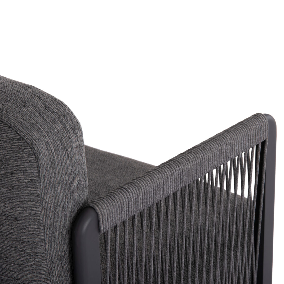 ΣΕΤ ΣΑΛΟΝΙ ΓΩΝΙΑ 3ΤΜΧ ΣΕΙΡΑ ELYSIA SM6187.01 ΣΚΟΥΡΟ ΓΚΡΙ ΑΛΟΥΜΙΝΙΟ-ΣΧΟΙΝΙ-P.E.ΥΦΑΣΜΑ - Image 4