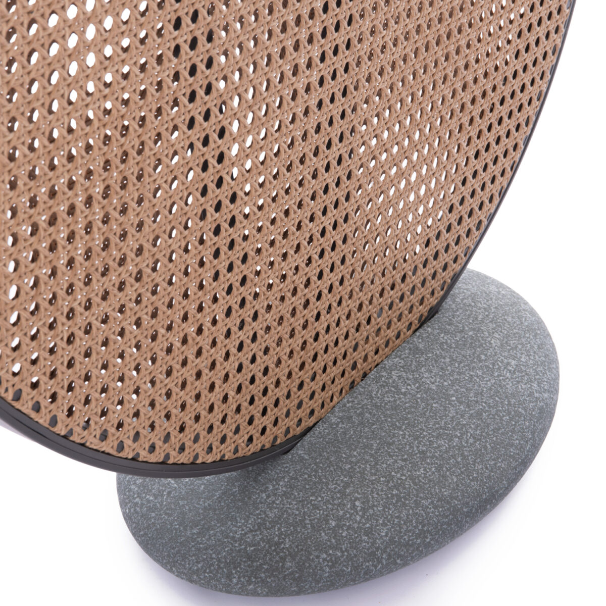 ΠΑΡΑΒΑΝ ΑΛΟΥΜΙΝΙΟΥ KOMORABI (S) SM6181 ΑΝΘΡΑΚΙ ΣΚΕΛΕΤΟΣ-WICKER ΜΠΕΖ 108x33x169Υεκ. - Image 5