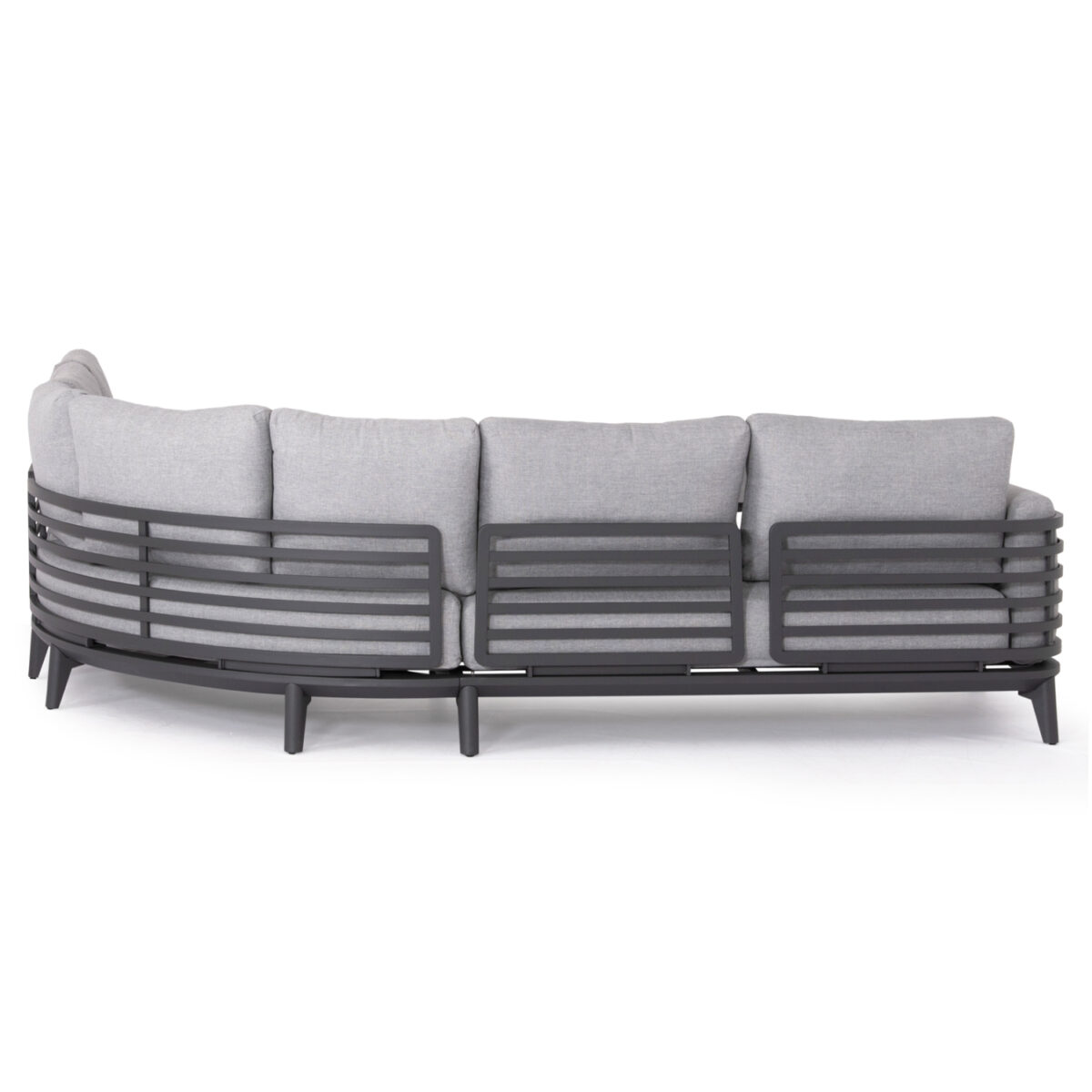 ΣΕΤ ΣΑΛΟΝΙ ΕΞ.ΧΩΡΟΥ 4ΤΜΧ ORION CORNER SM6191.01 ΣΚΟΥΡΟ ΓΚΡΙ ΑΛΟΥΜΙΝΙΟ & OLEFIN - Image 5