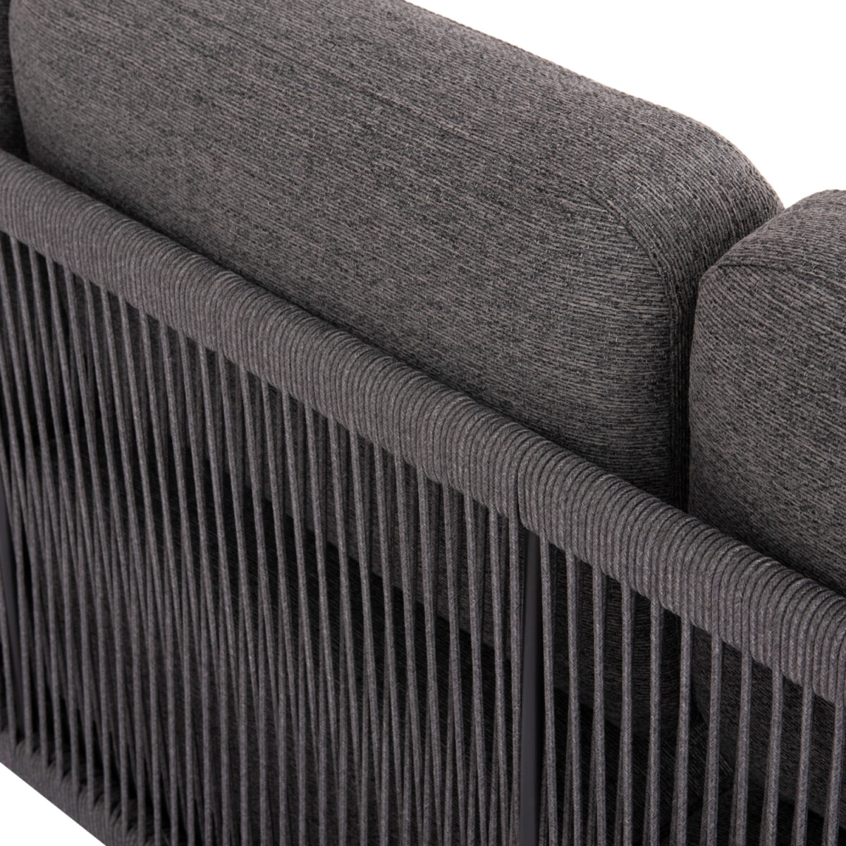 ΣΕΤ ΣΑΛΟΝΙ ΓΩΝΙΑ 3ΤΜΧ ΣΕΙΡΑ ELYSIA SM6187.01 ΣΚΟΥΡΟ ΓΚΡΙ ΑΛΟΥΜΙΝΙΟ-ΣΧΟΙΝΙ-P.E.ΥΦΑΣΜΑ - Image 5