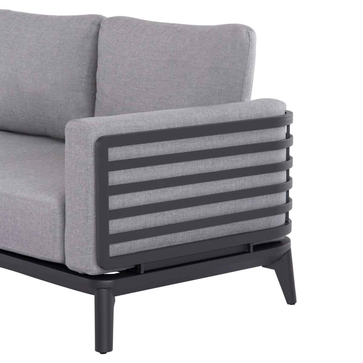 ΣΕΤ ΣΑΛΟΝΙ ΕΞ.ΧΩΡΟΥ 4ΤΜΧ ORION CORNER SM6191.01 ΣΚΟΥΡΟ ΓΚΡΙ ΑΛΟΥΜΙΝΙΟ & OLEFIN - Image 6