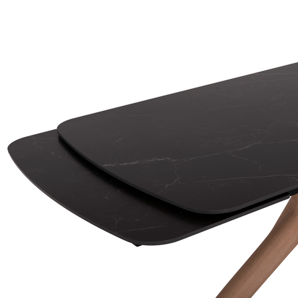 ΤΡΑΠΕΖΙ ΕΠΕΚΤΕΙΝΟΜΕΝΟ HORIZON SM18091.02 ΚΕΡΑΜΙΚΟ TOP-ΠΟΔΙΑ ΣΗΜΥΔΑ ΜΕ ΦΡΑΞΙΝΟ 180x90εκ - Image 6