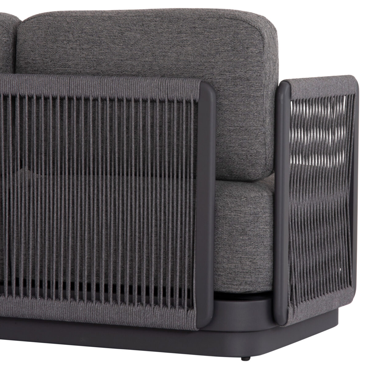 ΣΕΤ ΣΑΛΟΝΙ ΓΩΝΙΑ 3ΤΜΧ ΣΕΙΡΑ ELYSIA SM6187.01 ΣΚΟΥΡΟ ΓΚΡΙ ΑΛΟΥΜΙΝΙΟ-ΣΧΟΙΝΙ-P.E.ΥΦΑΣΜΑ - Image 6