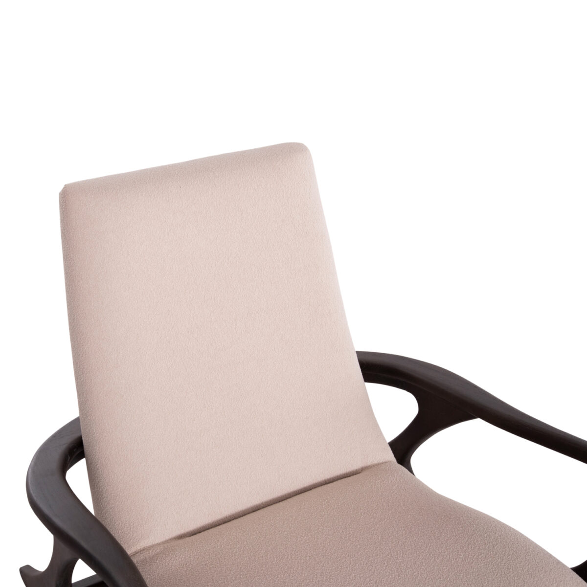 6 ΠΟΛΥΘΡΟΝΑ LOUNGE ARYA SM9969 ΞΥΛΟ TEAK ΣΕ ΜΑΥΡΟ-ΕΚΡΟΥ ΜΠΟΥΚΛΕ ΥΦΑΣΜΑ 92x80x86Υεκ. - Image 7