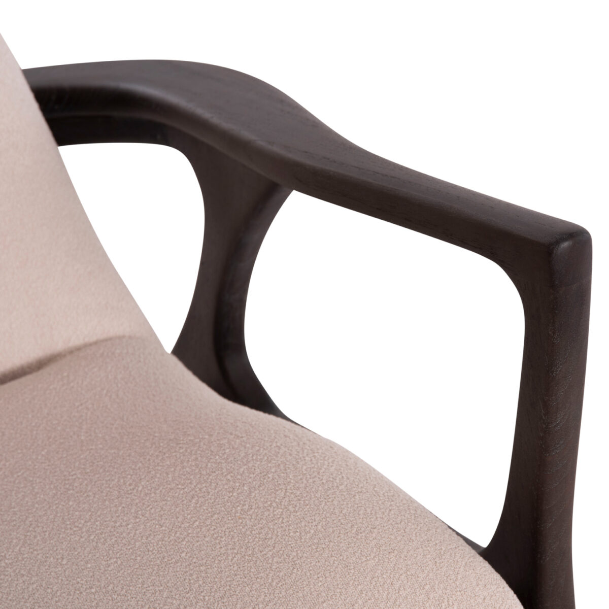 7 ΠΟΛΥΘΡΟΝΑ LOUNGE ARYA SM9969 ΞΥΛΟ TEAK ΣΕ ΜΑΥΡΟ-ΕΚΡΟΥ ΜΠΟΥΚΛΕ ΥΦΑΣΜΑ 92x80x86Υεκ. - Image 8