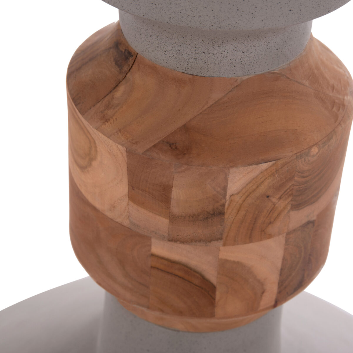 ΔΙΑΚΟΣΜΗΤΙΚΟ ΒΑΖΟ ΔΑΠΕΔΟΥ NEBULA HM4661.03 FIBER CEMENT ΓΚΡΙ--ΞΥΛΟ ΤΕΑΚ Φ60x115Υεκ. - Image 8