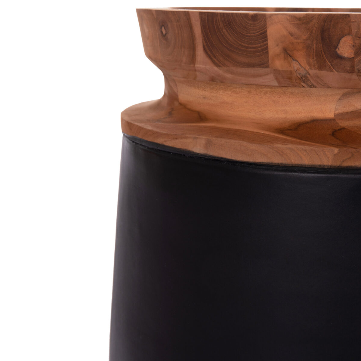 ΔΙΑΚΟΣΜΗΤΙΚΟ ΒΑΖΟ ΔΑΠΕΔΟΥ LINTER HM4662.01L FIBER CEMENT ΜΑΥΡΟ--ΞΥΛΟ ΤΕΑΚ Φ41x47Υεκ. - Image 5