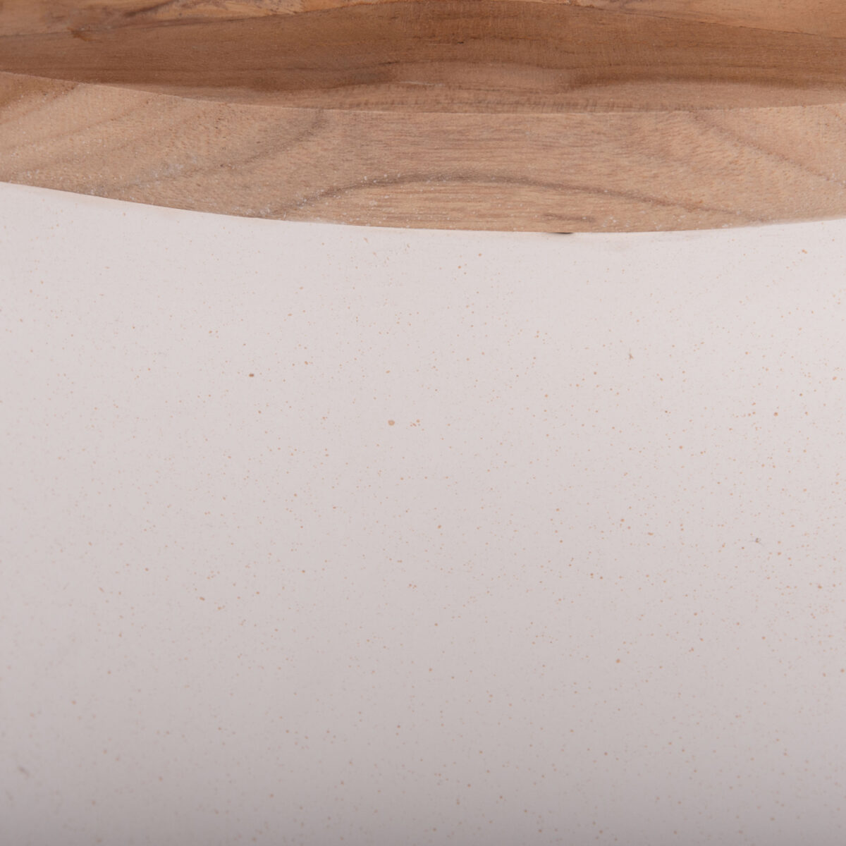 ΔΙΑΚΟΣΜΗΤΙΚΟ ΒΑΖΟ ΔΑΠΕΔΟΥ LINTER HM4662.02L FIBER CEMENT ΛΕΥΚΟ--ΞΥΛΟ ΤΕΑΚ Φ41x47Υεκ. - Image 9