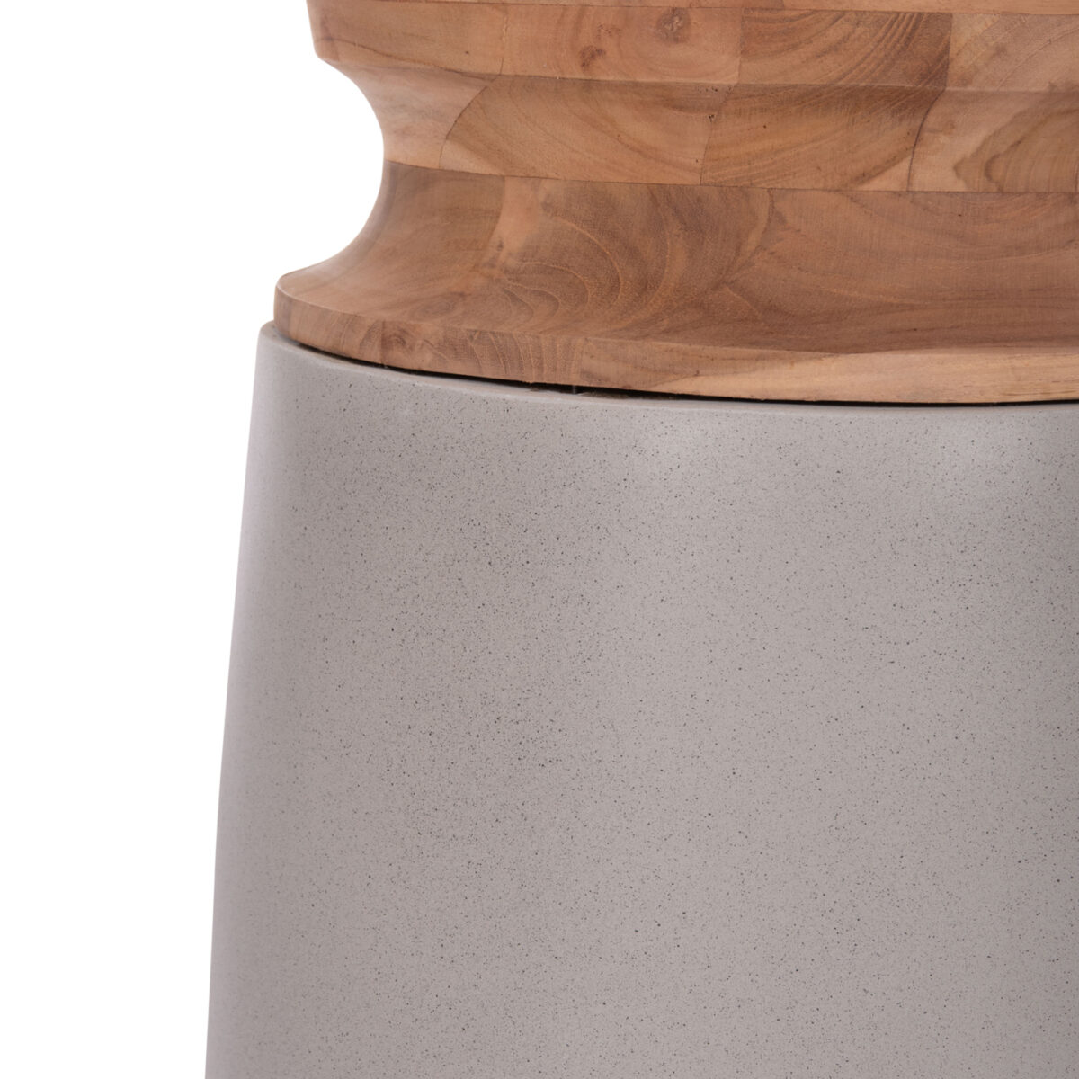 ΔΙΑΚΟΣΜΗΤΙΚΟ ΒΑΖΟ ΔΑΠΕΔΟΥ LINTER HM4662.03S FIBER CEMENT ΓΚΡΙ--ΞΥΛΟ ΤΕΑΚ Φ34x60Υεκ. - Image 6