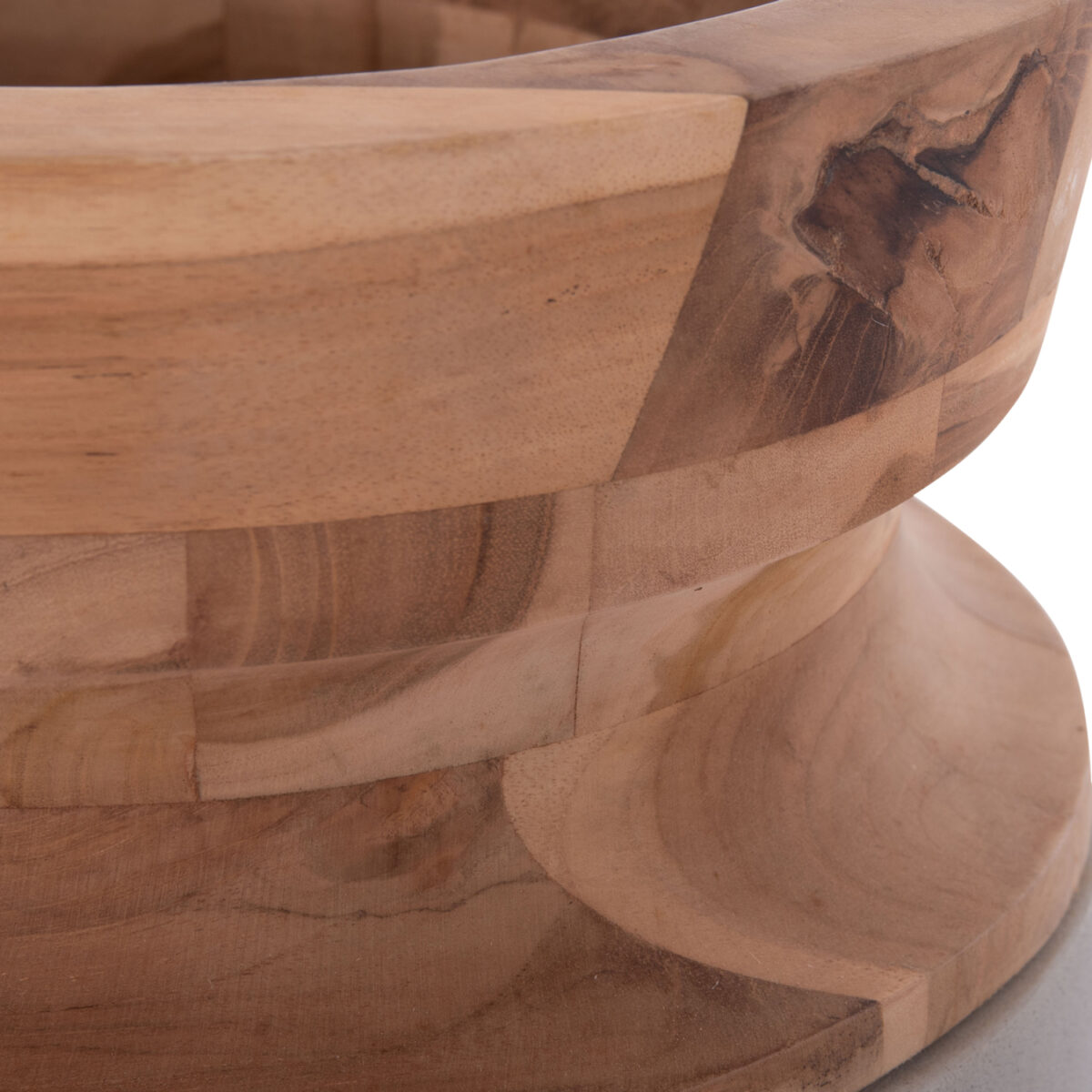 ΔΙΑΚΟΣΜΗΤΙΚΟ ΒΑΖΟ ΔΑΠΕΔΟΥ LINTER HM4662.03S FIBER CEMENT ΓΚΡΙ--ΞΥΛΟ ΤΕΑΚ Φ34x60Υεκ. - Image 7