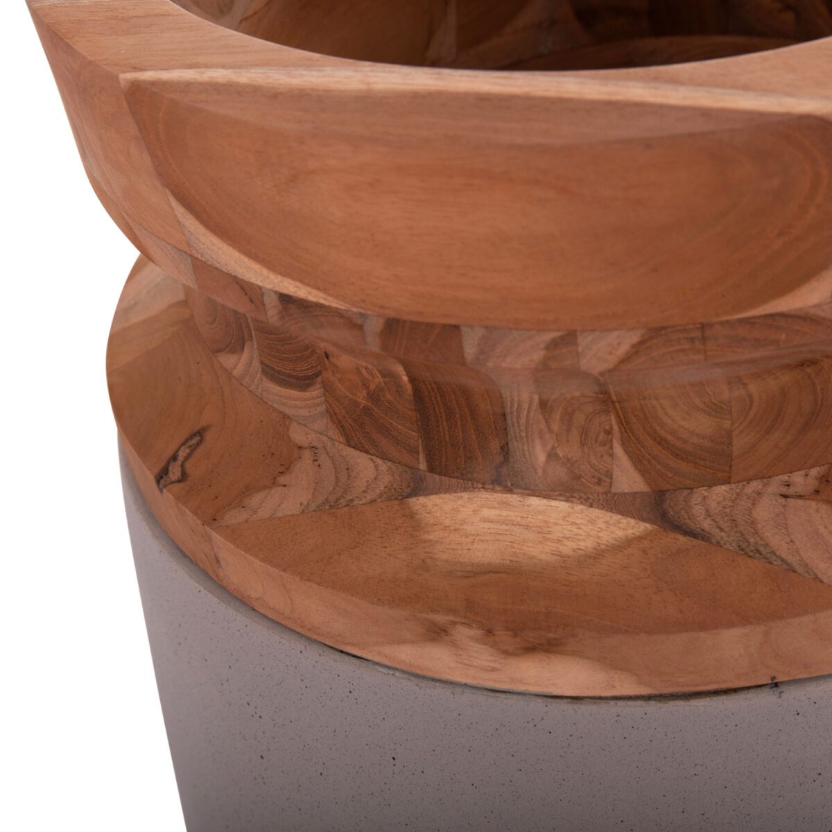 ΔΙΑΚΟΣΜΗΤΙΚΟ ΒΑΖΟ ΔΑΠΕΔΟΥ LINTER HM4662.05S FIBER CEMENT ΓΚΡΙ ΜΑΤ--ΞΥΛΟ ΤΕΑΚ Φ34x60Υεκ - Image 9