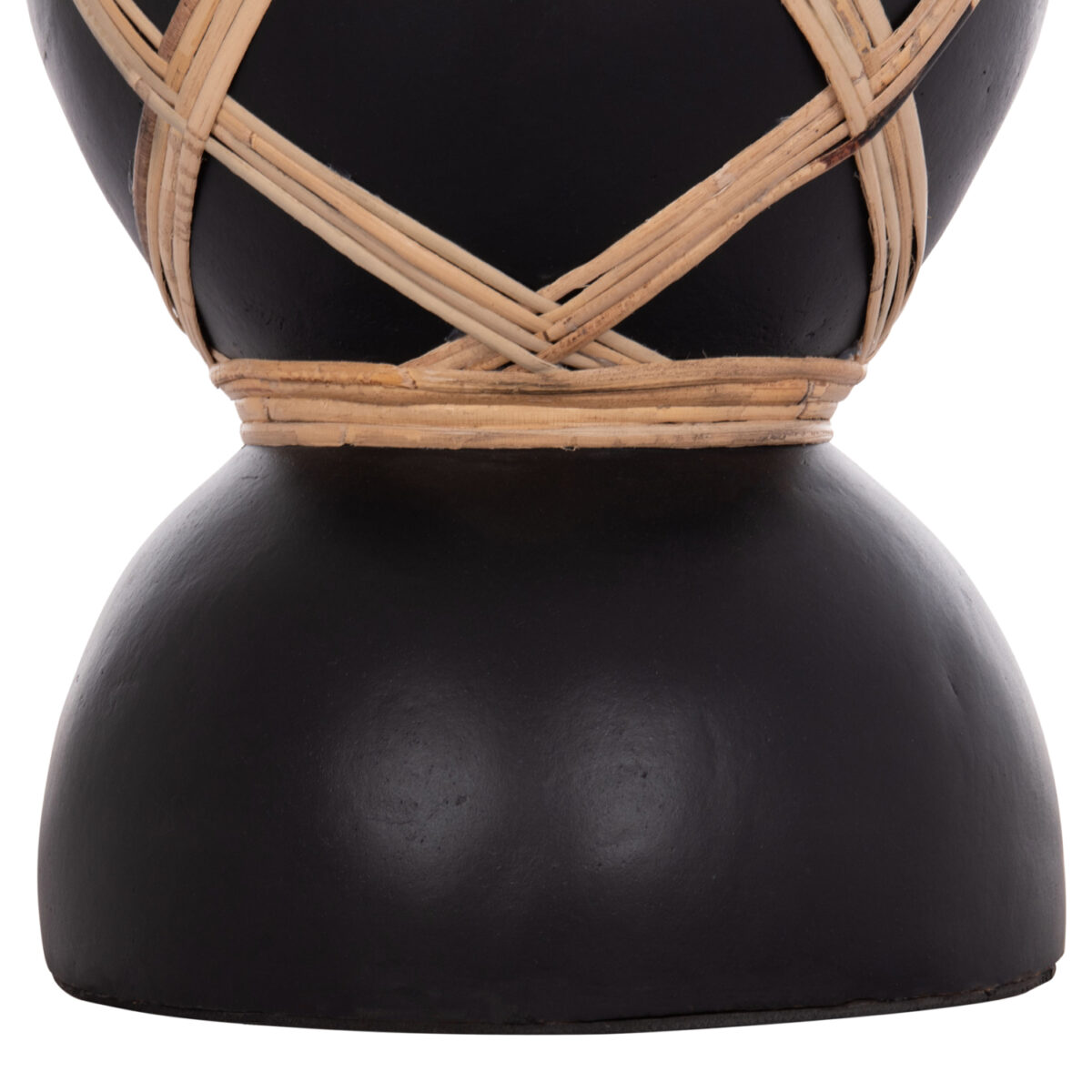 ΔΙΑΚΟΣΜΗΤΙΚΟ ΒΑΖΟ ΔΑΠΕΔΟΥ MAYNARD HM4672.01S TERRACOTTA ΜΑΥΡΟ-RATTAN Φ27.5x50Υ - Image 7