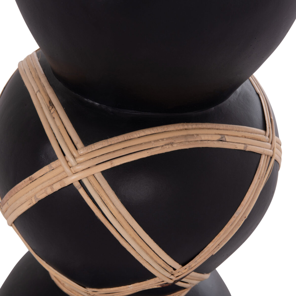 ΔΙΑΚΟΣΜΗΤΙΚΟ ΒΑΖΟ ΔΑΠΕΔΟΥ MAYNARD HM4672.01S TERRACOTTA ΜΑΥΡΟ-RATTAN Φ27.5x50Υ - Image 9