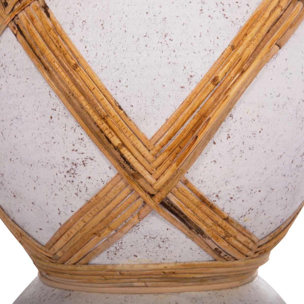 ΔΙΑΚΟΣΜΗΤΙΚΟ ΒΑΖΟ ΔΑΠΕΔΟΥ MAYNARD HM4672.02L TERRACOTTA ΛΕΥΚΟ--RATTAN Φ32x62.5Υεκ. - Image 6