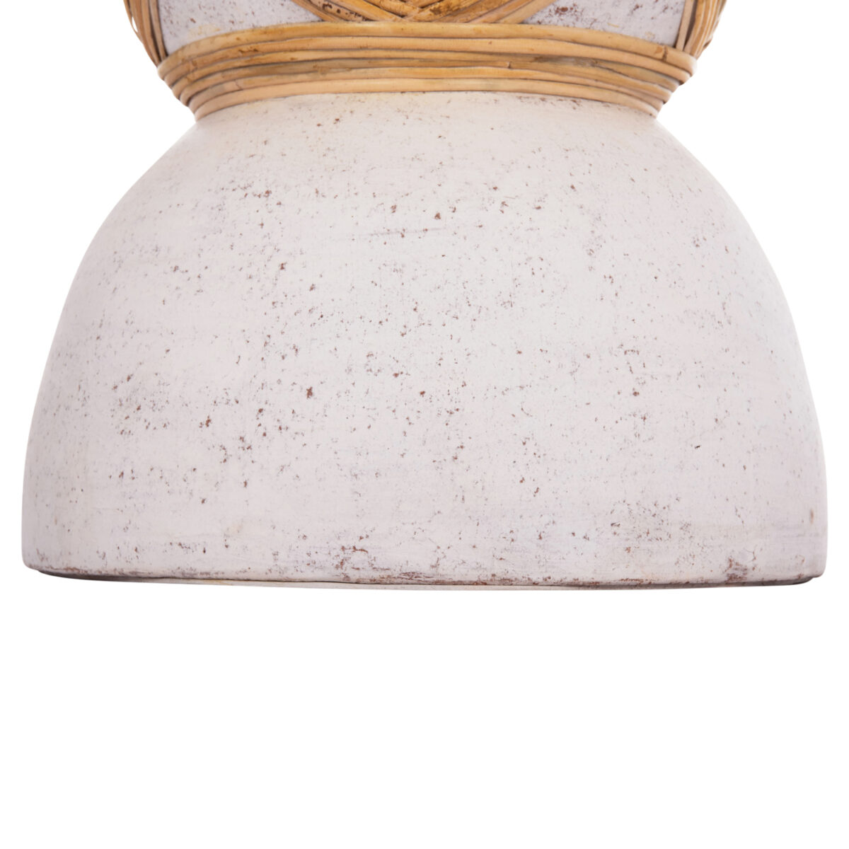 ΔΙΑΚΟΣΜΗΤΙΚΟ ΒΑΖΟ ΔΑΠΕΔΟΥ MAYNARD HM4672.02L TERRACOTTA ΛΕΥΚΟ--RATTAN Φ32x62.5Υεκ. - Image 10