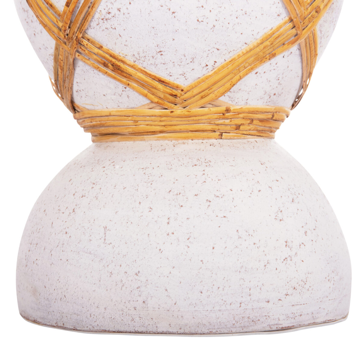 ΔΙΑΚΟΣΜΗΤΙΚΟ ΒΑΖΟ ΔΑΠΕΔΟΥ MAYNARD HM4672.02S TERRACOTTA ΛΕΥΚΟ--RATTAN Φ27.5x50Υεκ - Image 7