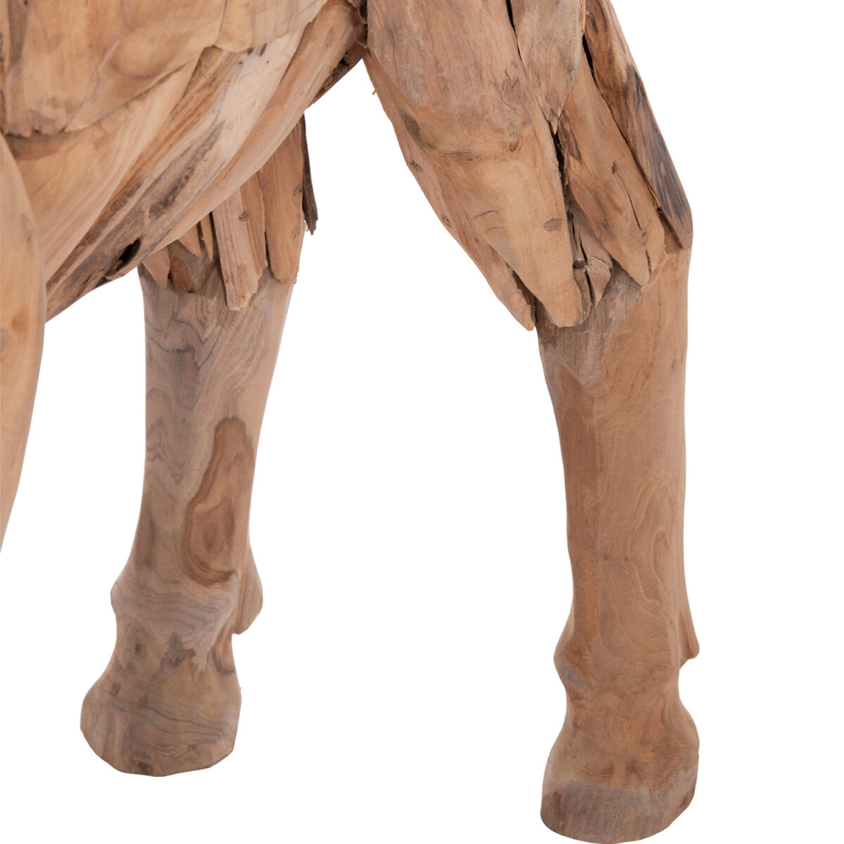 ΔΙΑΚΟΣΜΗΤΙΚΟ ΓΑΙΔΟΥΡΑΚΙ HM4387 ΑΝΑΚΥΛΩΜΕΝΟ ΞΥΛΟ ΤΕΑΚ ΣΕ ΦΥΣΙΚΟ 103x33x99,5Υεκ. - Image 9