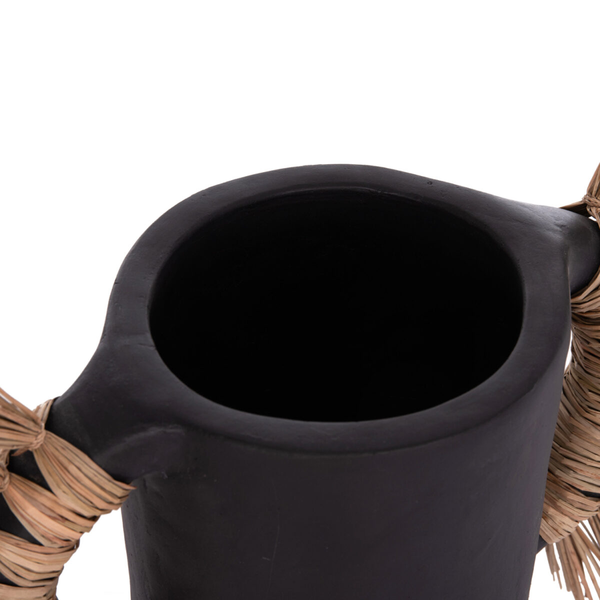 epitrapezio-diakosmitiko-bazo-fb9466801s-6 ΕΠΙΤΡΑΠΕΖΙΟ ΔΙΑΚΟΣΜΗΤΙΚΟ ΒΑΖΟ ALICA HM4668.01S ΜΑΥΡΗ ΤΕΡΑΚΟΤΑ & GRASS--55x19x34Υεκ - Image 7