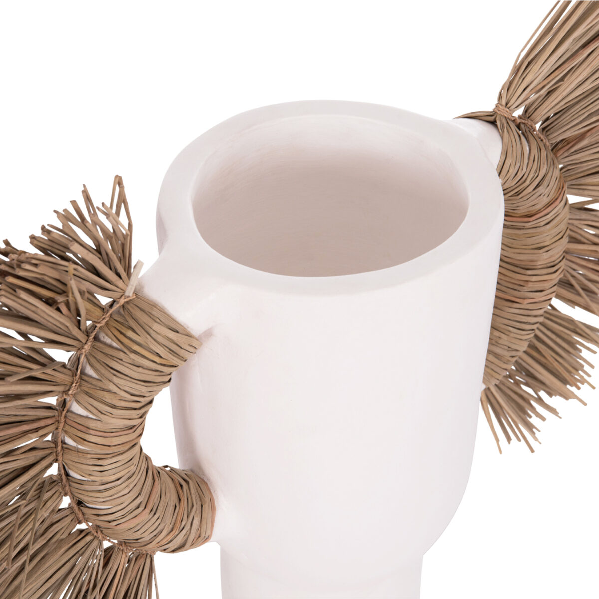 epitrapezio-diakosmitiko-bazo-fb9466802s-4 ΕΠΙΤΡΑΠΕΖΙΟ ΔΙΑΚΟΣΜΗΤΙΚΟ ΒΑΖΟ ALICA HM4668.02S ΛΕΥΚΗ ΤΕΡΑΚΟΤΑ & GRASS--55x19x34Υεκ - Image 5