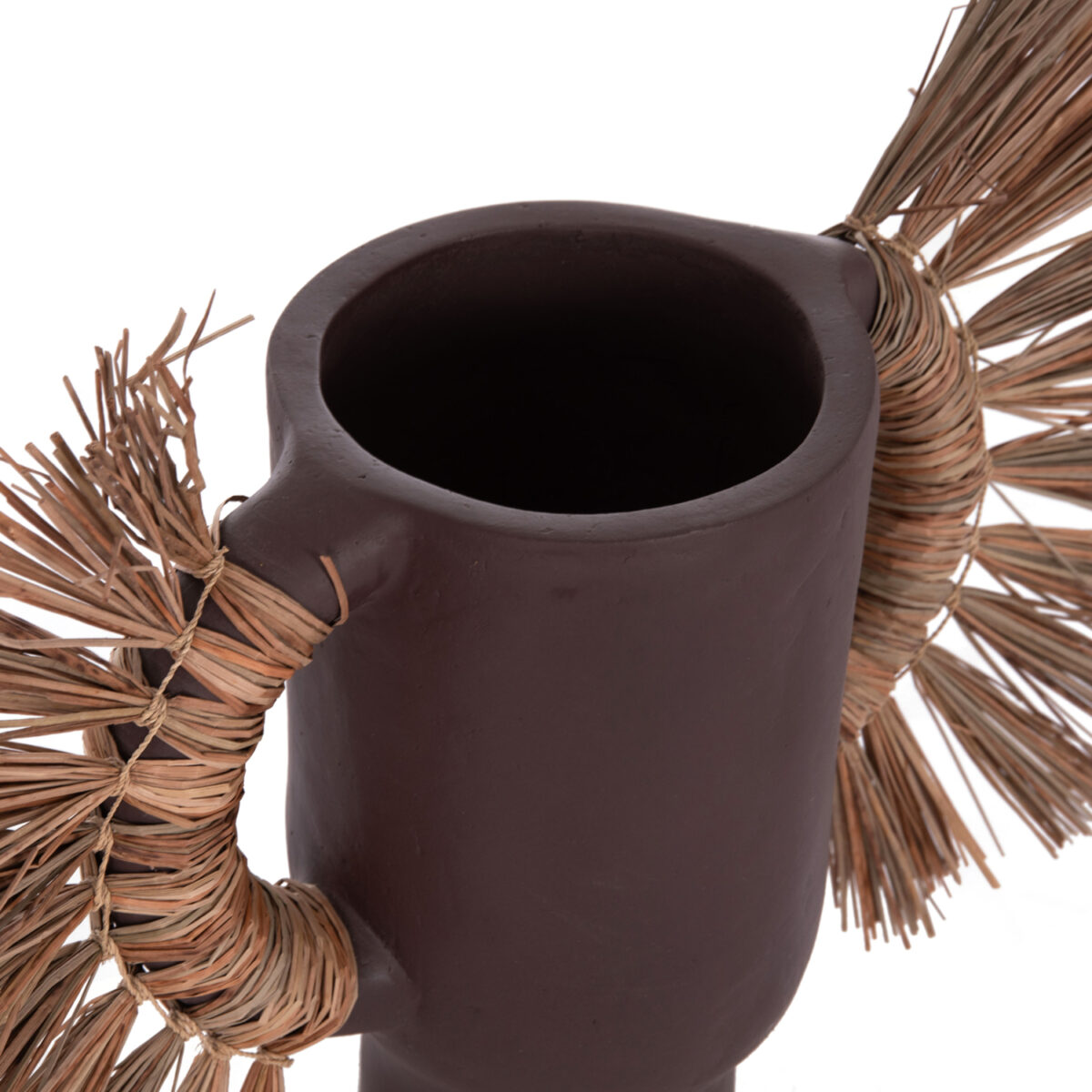 ΕΠΙΤΡΑΠΕΖΙΟ ΔΙΑΚΟΣΜΗΤΙΚΟ ΒΑΖΟ ALICA HM4668.07S ΣΟΚΟΛΑΤΙ ΤΕΡΑΚΟΤΑ & GRASS--55x19x34Υεκ - Image 5