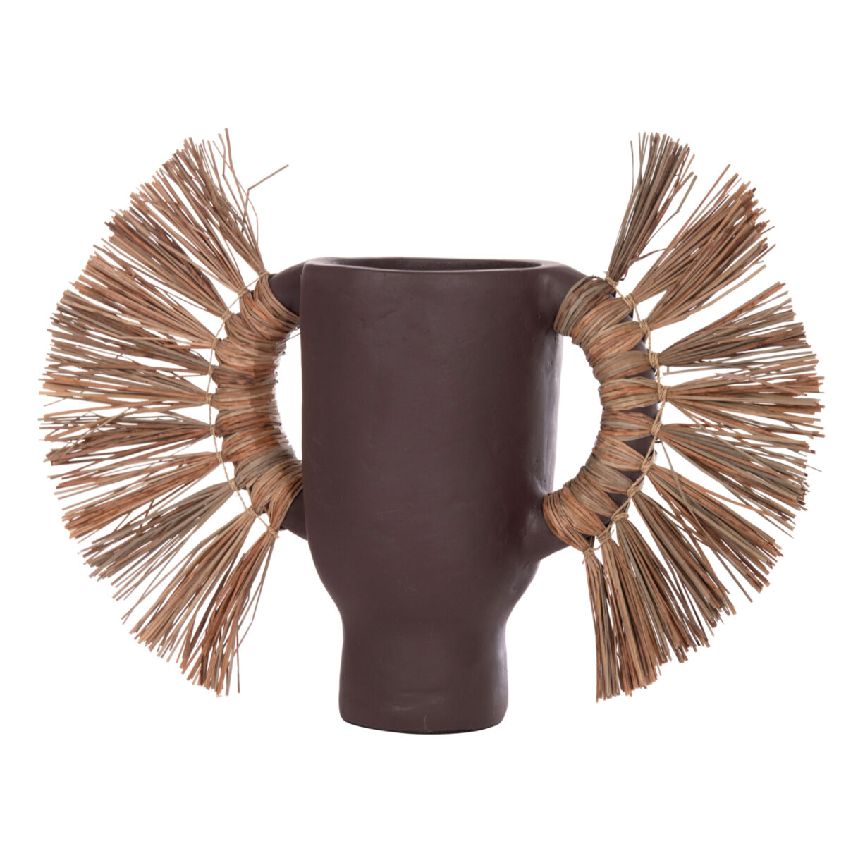 ΕΠΙΤΡΑΠΕΖΙΟ ΔΙΑΚΟΣΜΗΤΙΚΟ ΒΑΖΟ ALICA HM4668.07S ΣΟΚΟΛΑΤΙ ΤΕΡΑΚΟΤΑ & GRASS--55x19x34Υεκ - Image 7