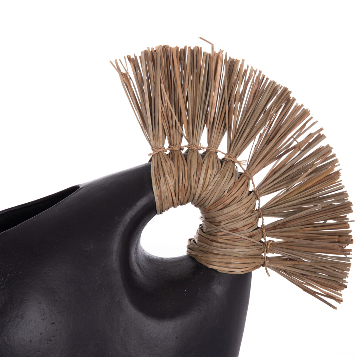 epitrapezio-diakosmitiko-fb9467101-mayri-5 ΕΠΙΤΡΑΠΕΖΙΟ ΔΙΑΚΟΣΜΗΤΙΚΟ ALICA2 HM4671.01 ΜΑΥΡΗ ΤΕΡΑΚΟΤΑ & GRASS--44x18x50Υεκ. - Image 6