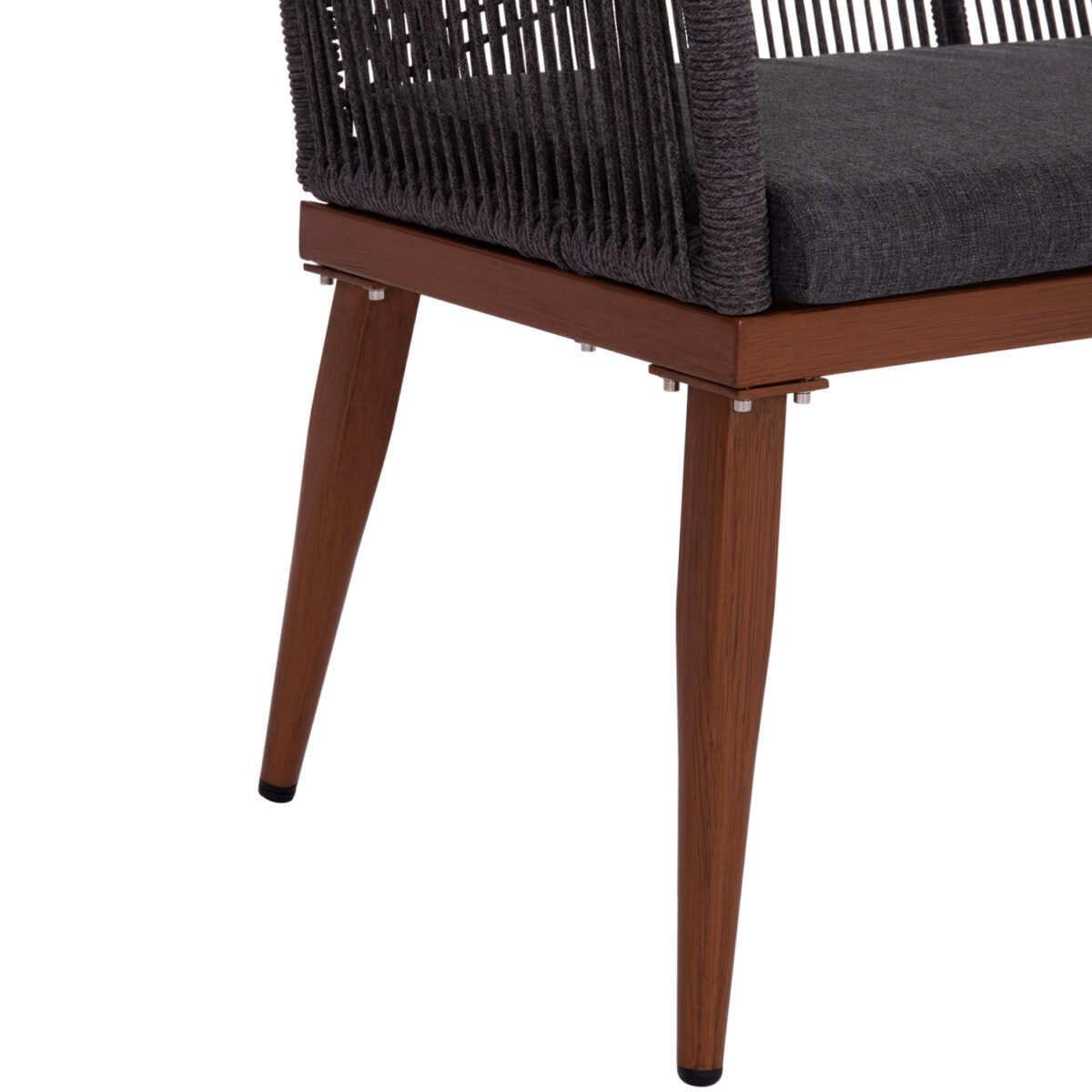 ΚΑΝΑΠΕΣ 2ΘΕΣΙΟΣ MYRTIA HM5550.11 AΛΟΥΜΙΝΙΟ ΚΑΦΕ--ΑΝΘΡΑΚΙ P.E. ΣΧΟΙΝΙ 123x61x90Υεκ - Image 9