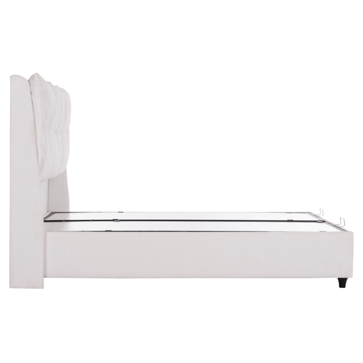 krebati-me-apothikeytiko-choro-fb971603-3 ΚΡEΒΑΤΙ ΜΕ ΑΠΟΘΗΚΕΥΤΙΚΟ ΧΩΡΟ DREAMLET HM716.03 ΛΕΥΚΟ TEDDY ΥΦΑΣΜΑ- ΓΙΑ ΣΤΡΩΜΑ 160x200εκ. - Image 4