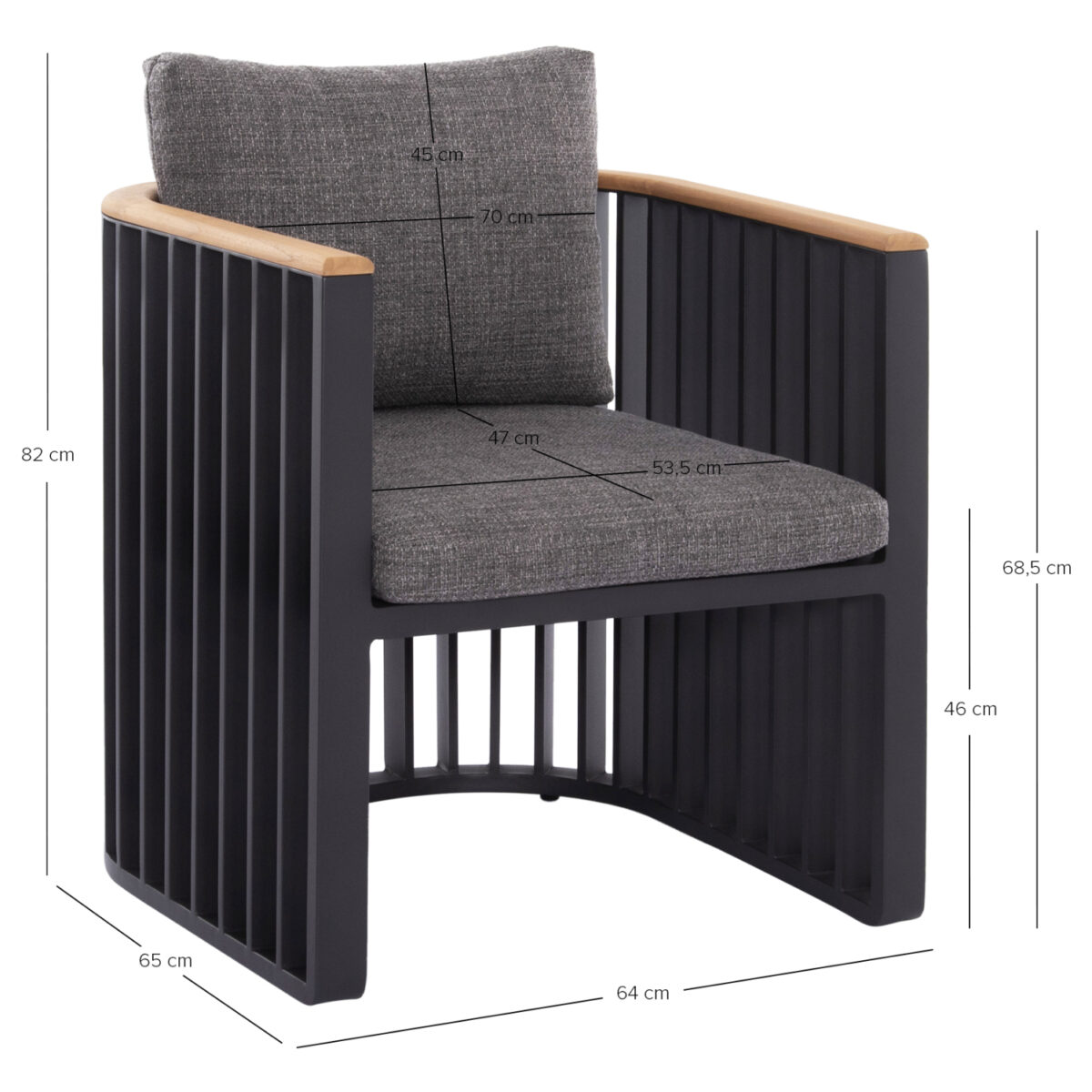 ΠΟΛΥΘΡΟΝΑ ΑΛΟΥΜΙΝΙΟΥ ΣΕΙΡΑ ETERNITY SM6174 ΑΝΘΡΑΚΙ ΧΡΩΜΑ-ΓΚΡΙ ΜΑΞΙΛΑΡΙΑ 65x72x84Υ - Image 10